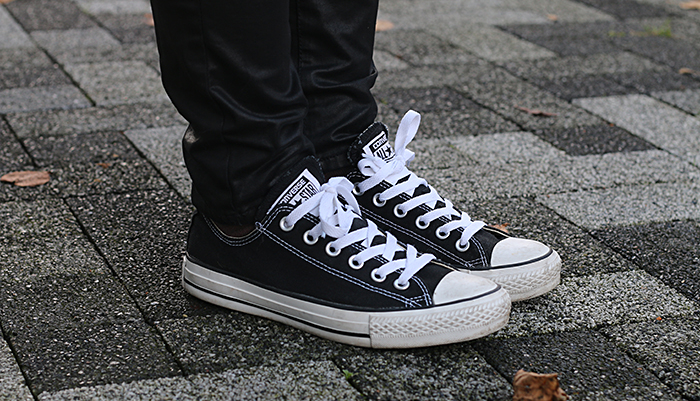 Outfit Marlou: Geruite blouse - Follow Fashion